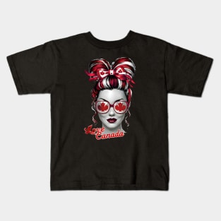 canadian woman Kids T-Shirt